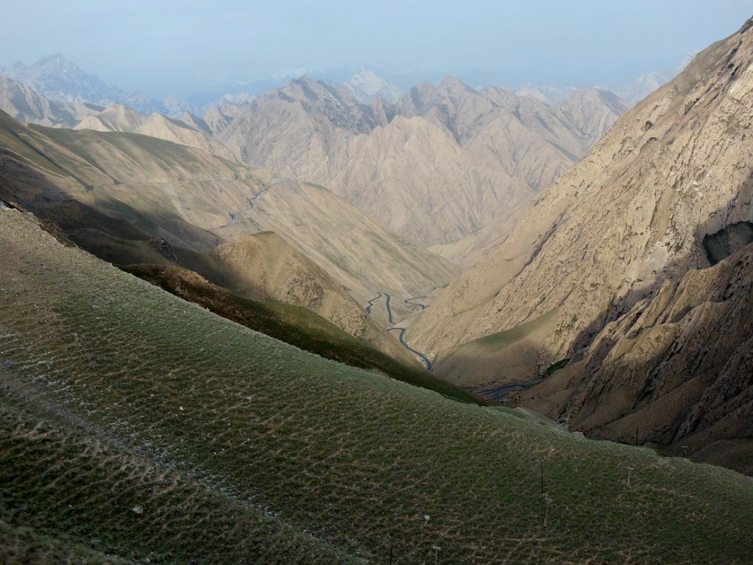 19 Looking At The Zig Zag Descent From The Akmeqit Pass 3295m On Highway 219 After Leaving Karghilik Yecheng